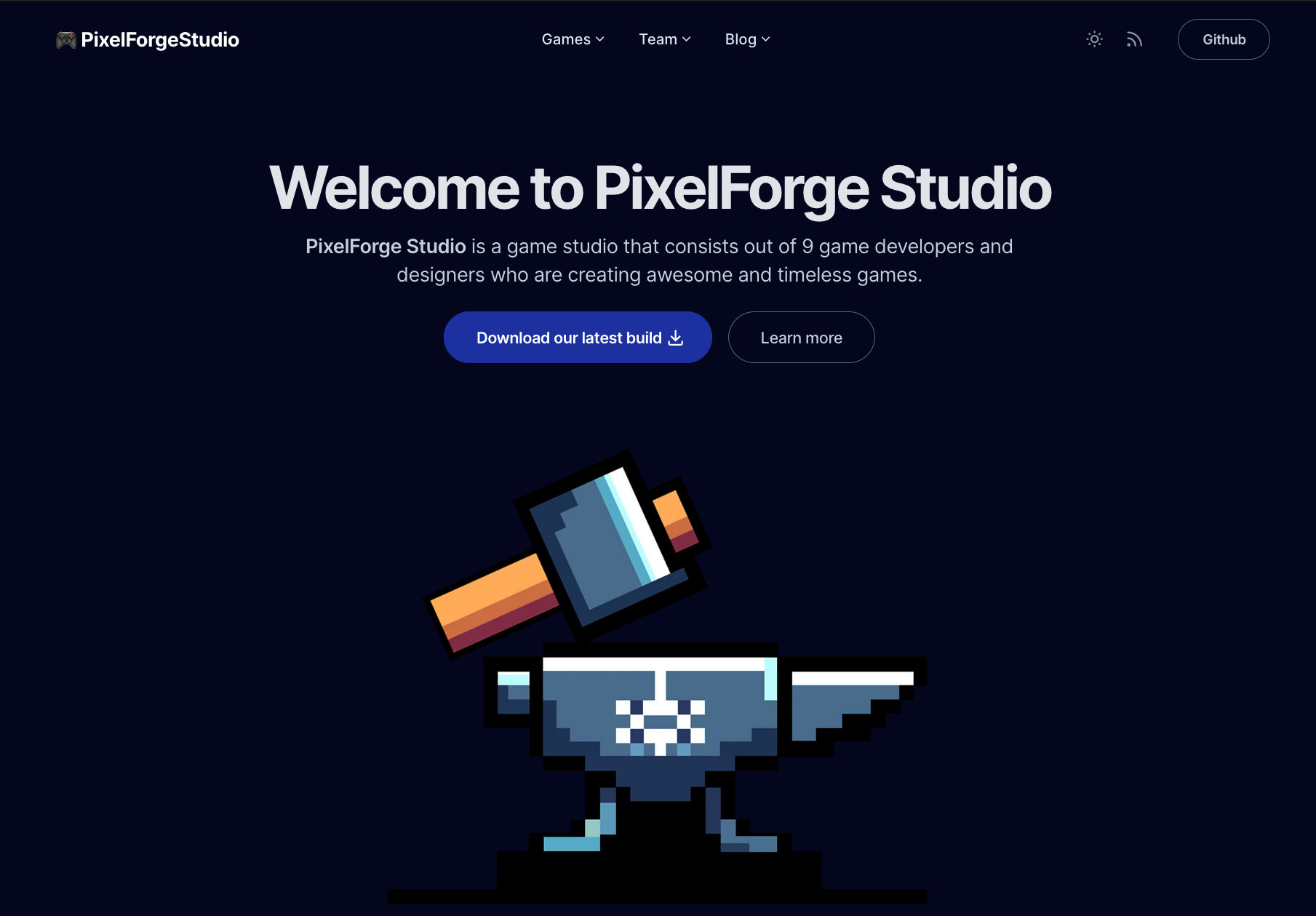 PixelForgestudio website